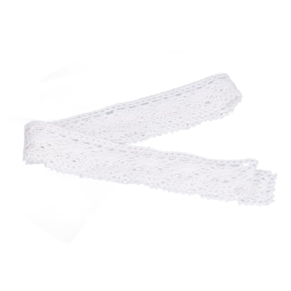 Spetskant DIY Bomullsnät 4cm Bredd 10 Yards Utsökt Vit Spetsband för Gardin Kläder Duk Present Dekoration