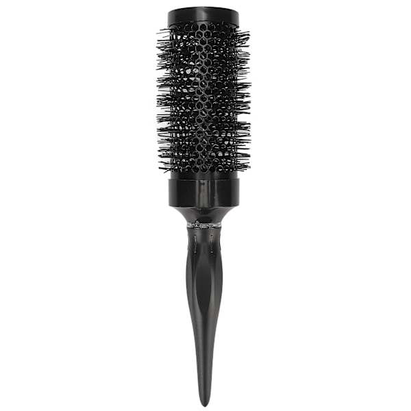 Rund hårborste Förhindra statisk negativ jonmassage Hårbotten Utjämning hår Nylon Roller Hårborste för Salon Home Svart 26x4.7x4.7cm/10.2x1.9x1.9in