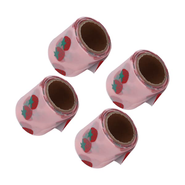 4 STK Tyllstoff DIY Håndverk Slitestyrke Symfoni Polyester Glitter Tyllruller 6cm Koreansk Rosa