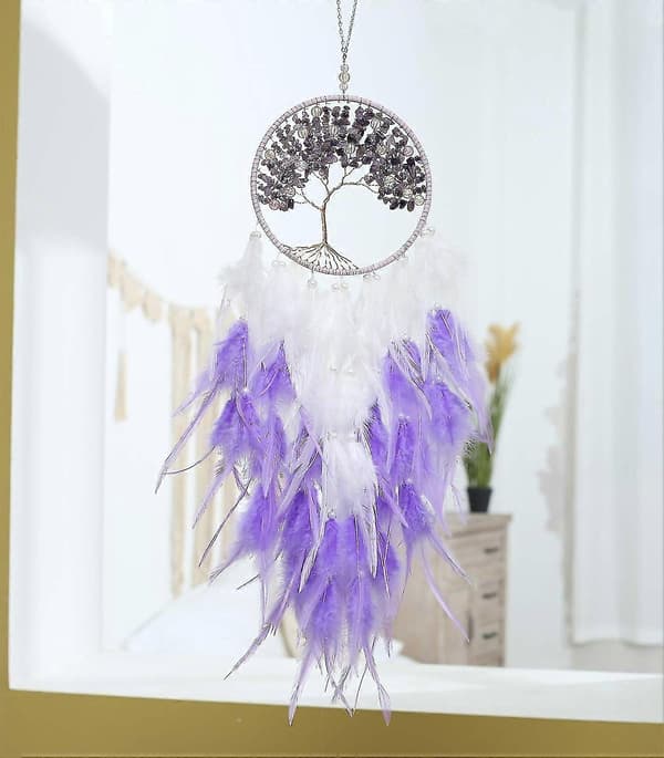 Dream Catcher, Large Handmade Feather Mobile Wall Decoration Bedroom Dorm Decoration