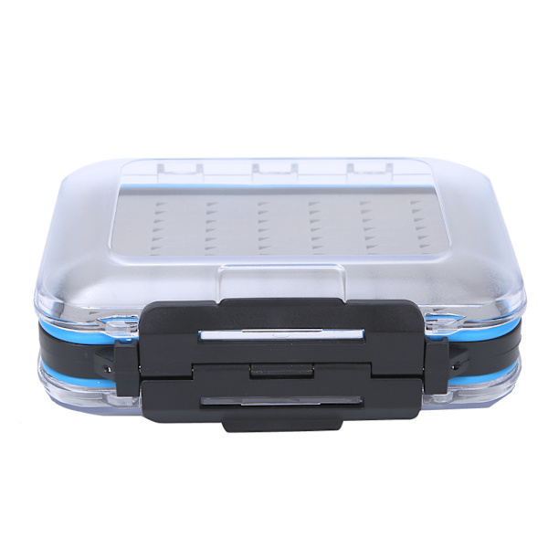 ABS Vandtæt Dual Layer Fluefiskeri Box Fluer Case Lure Simulering Fish Bait Opbevaring