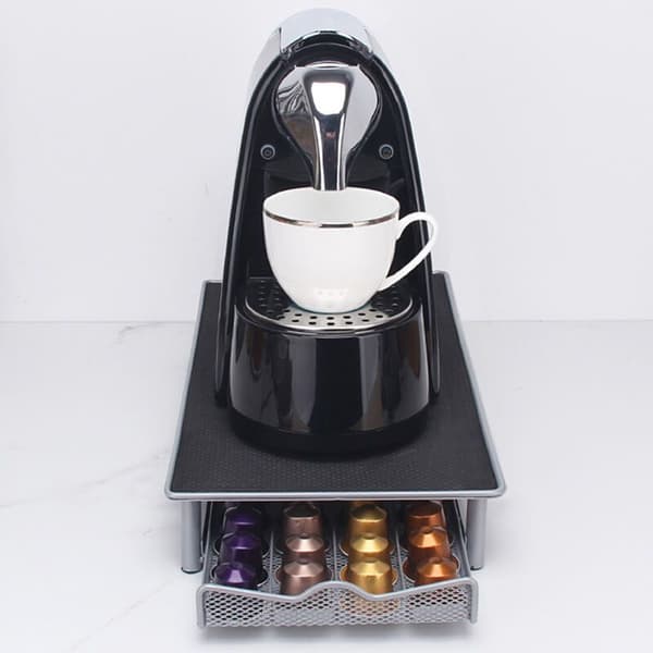 Kaffekapselholder, skuffeopbevaring, multifunktionel pod-boks, kaffeorganisatorhylde
