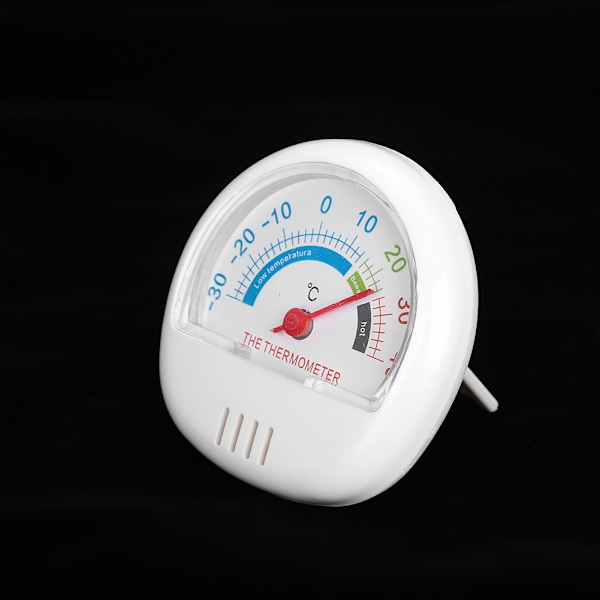 Kyl- och frys termometer stor urtavla termometer (mekanisk vit)