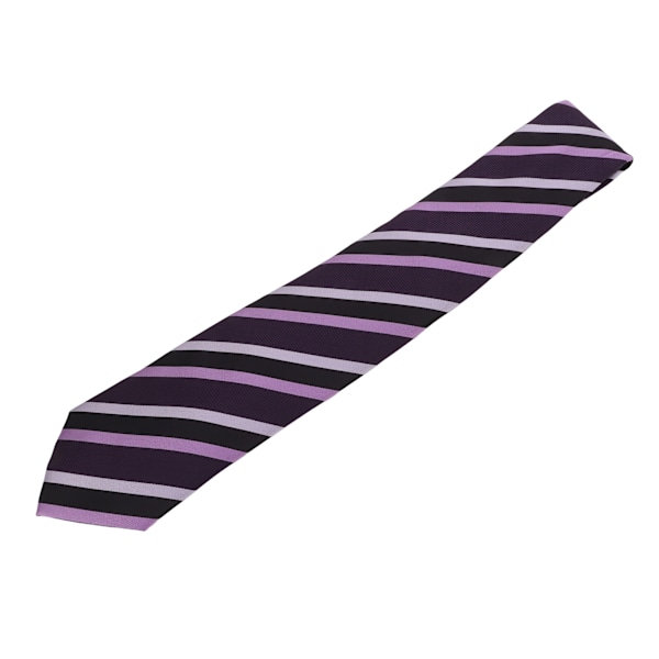 Herre slips med stribet design i polyester silke til forretnings- og fritidsstil, længde 146 cm, bredde 8 cm, slips til bryllupper og møder TT-05