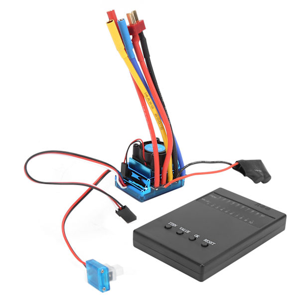 80A harjaton ESC-ohjelmointikorttisarja 1/10 1/12 kaukosäätimen auton tela-alustalle