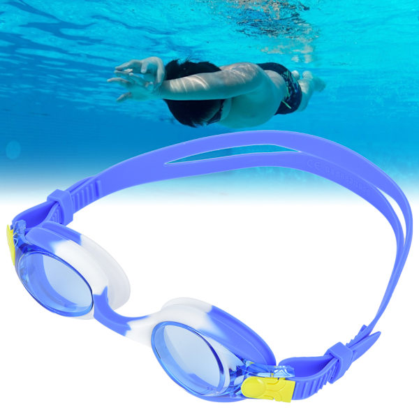 Børn Svømning Surfing Goggles High Definition Antidug Udstyr Tegneserie Sød Udseende blå hvid