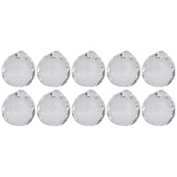 10 stk krystallkule klar lysekrone anheng erstatning hengende prisme deler solfanger 30mm