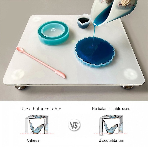 Nivelleringsplade til Resin, Justerbart Præcisions Nivelleringsbord til Resinat, Nivellering Epoxy Resin Ac-B10