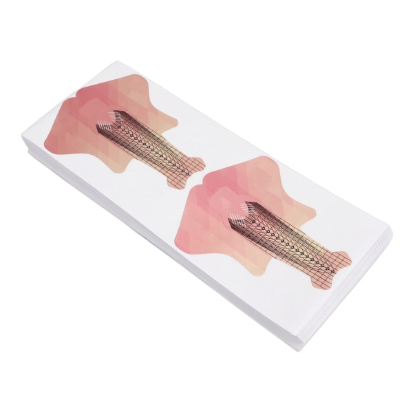 100 st Nail Form Extension Stickers Numbers Längder Markerade Självhäftande Nail Tips Guide Sticker