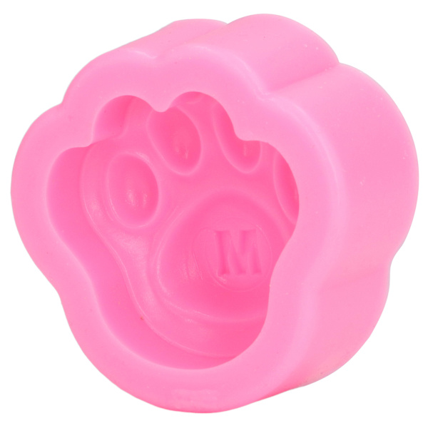 Silikoneform Fleksibel Blød Genanvendelig Katte- og Hundepoteform Dekorationsform Bageværktøj til DIY Kage FondantStyle 1 Pink 19‑225