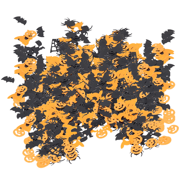 200g Halloween Konfetter Halloween Fest Bord Pynt Konfetter Græskar Edderkop Net Folie Metallic Palliet Konfetter Dekoration HMS220716