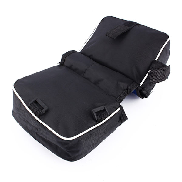Cykel Cykel Cykelstel Pannier Sadel Front Tube Bag Dobbeltsidetaske Sort