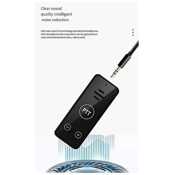 Pieni mini-intercom kuulokkeilla, ulkoinen ääni, langaton intercom, sopii kauneudenhoitoon