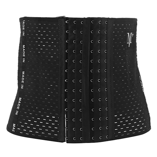 Breathable Waist Slimming Belt Soft Abdominal Band Waist Trimmer Training Belt for WomenBlack L