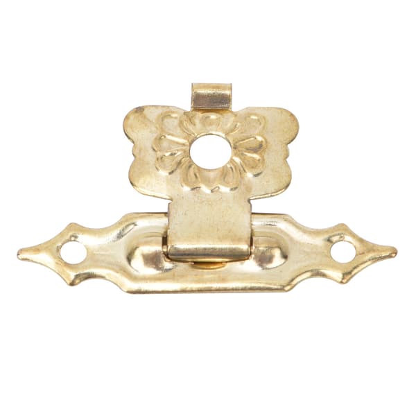 50 st Hasp Latch Retro Style Blomtyp Gul Järn Toggle Latch för lådor