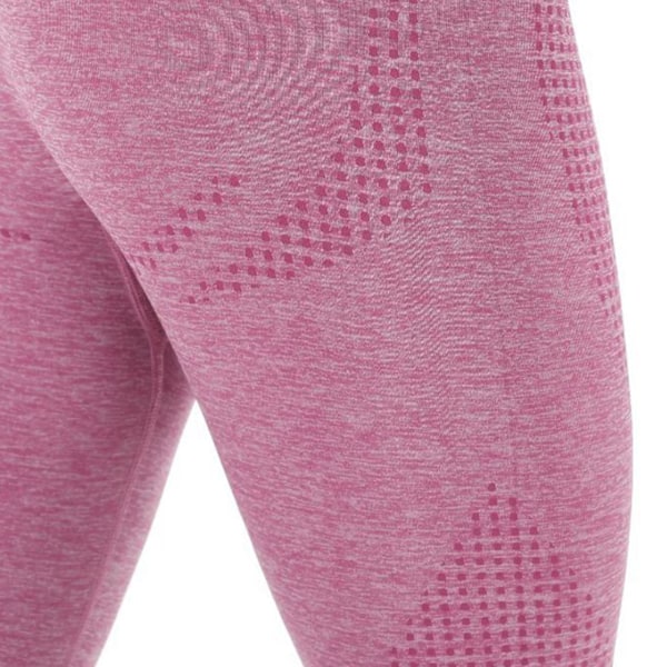 Kvinde trænings leggings høj talje hofteløftning åndbar behagelig sports leggings vinrød S