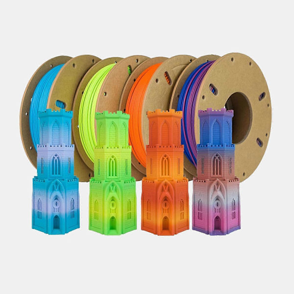 3D-skrivarfilamentpaket Noggrannhet +/- 0,02 mm 1 kg/rulle Utskriftsmaterial Blå Lila