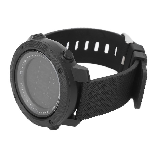 Utomhus LCD- watch Multifunktion Vattentät Sport Digital Watch för fritid Löpning Cykling Bergsbestigning Svart