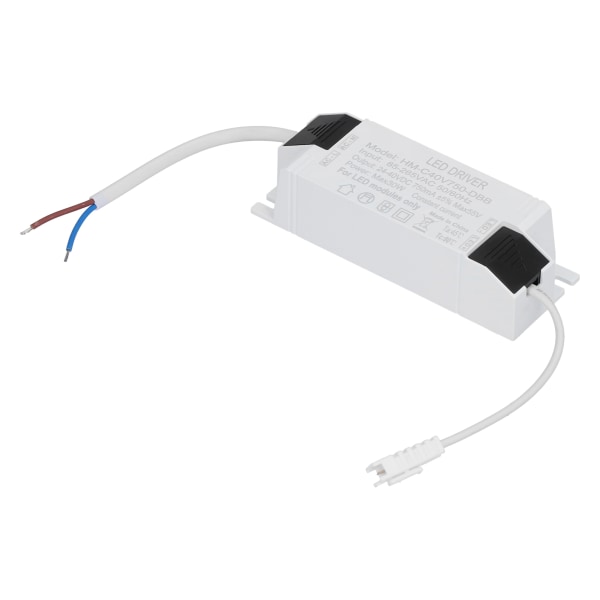 30W LED Driver Konstant Strøm 750mA LED Lys Transformer Input AC85‑265V Udgang DC24‑40V