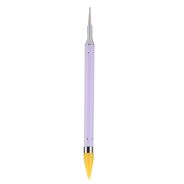 Dual Ended Nail Dotting Tegning Maling Pen Candy Color Negle Wax Stone Picker Manicure Lilla