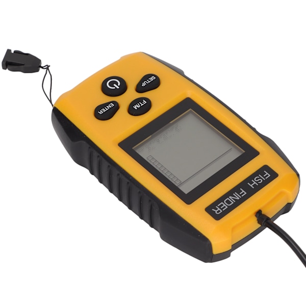 Håndholdt fiskefinder bærbar 0,6-2m sonar dybdedetektor LCD-skærm til offshore kajak is sø flodfiskeri