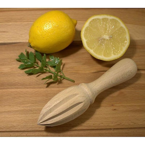 Stabil Håndtag Citruspresser i Træ til Appelsinjuice - Håndpresser - Citruspresser - Træpresser - Frugtjuicepresser - Frugtpresser