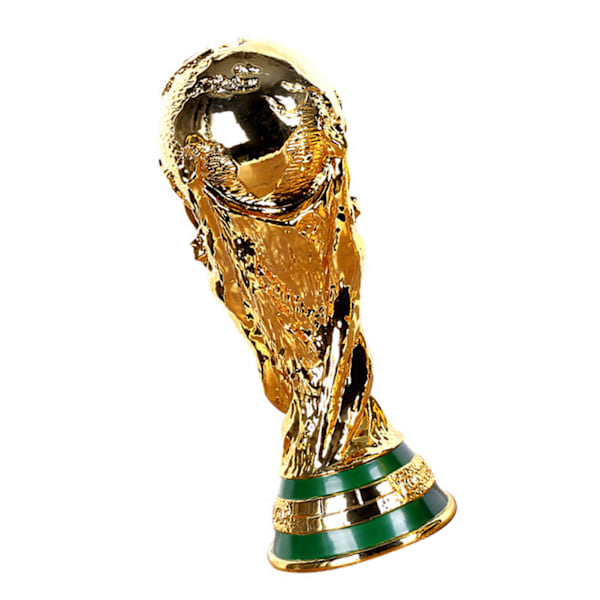 Världscuptrofé Finely Carved Sparkling Durable ABS Hög simulering Världscup Replica för hem bil kontor 14,6 tum hög