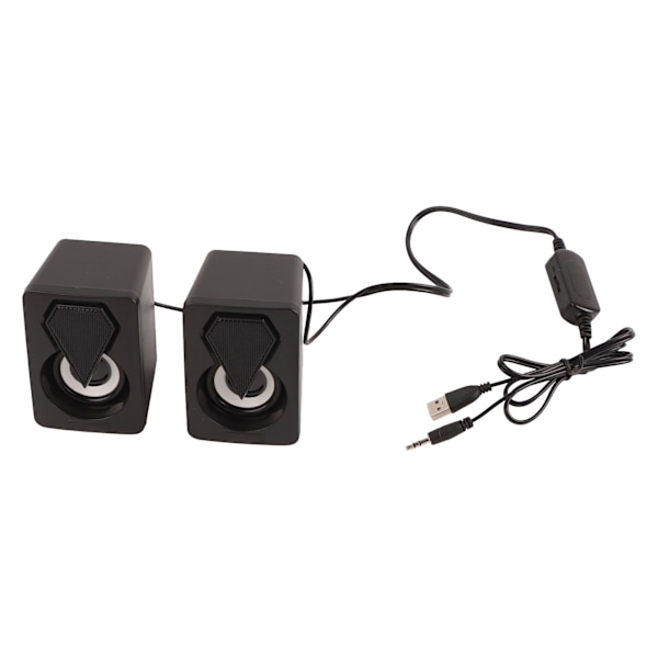 Gaming-datamaskin-høyttaler med fargerikt RGB-lys, stereolyd og kraftig bass, USB-skrivebordshøyttaler