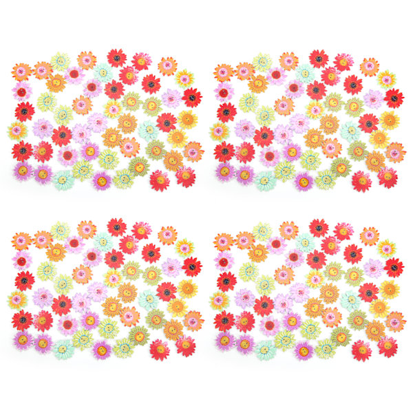200 stk. Blomstertræ knapper 0,9 tommer blandede DIY bulk knapper til håndlavede tøj dekoration
