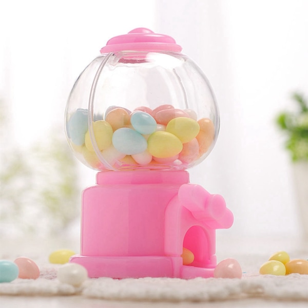 6 stk Mini Cute Shape Candy Oppbevaringsboks Barn Candy Machine Dispenser for Kid