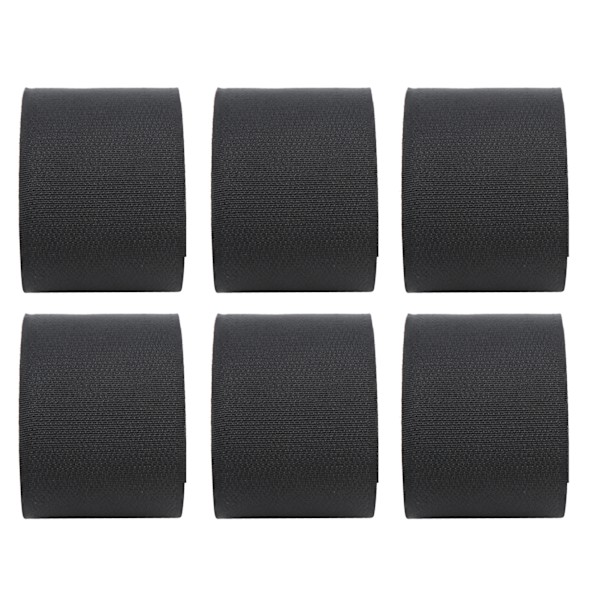 6 stk. justerbare skistropper Fastener Tape Hook and Loop Ski Fixing Wraps til nem transport