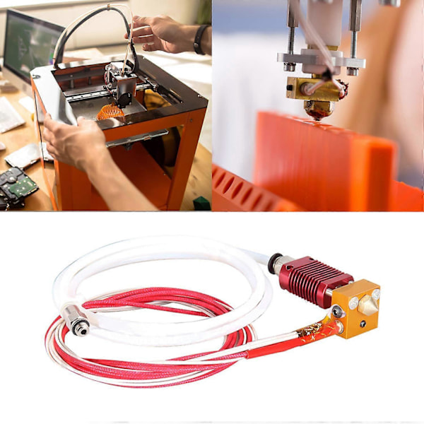 Ekstruder hotend kit reservedele til MK8 Creality CR10 Ender 3 3D printer med 0.4mm dysevarmeblok 24V40W 12V 40W