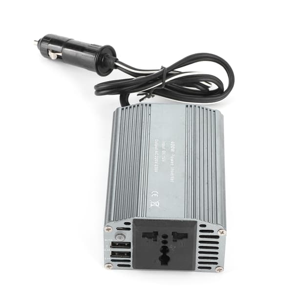 400W Bil Strømomformer DC12V til AC220V Dobbelt USB-ladeport med Indikatorlys