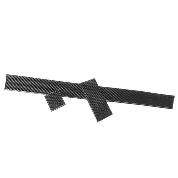 3 stk. Carbon Fiber Instrumentbræt Panel Trim Cover Dekoration Passer til 5 Serie E60 E61 2004‑2010