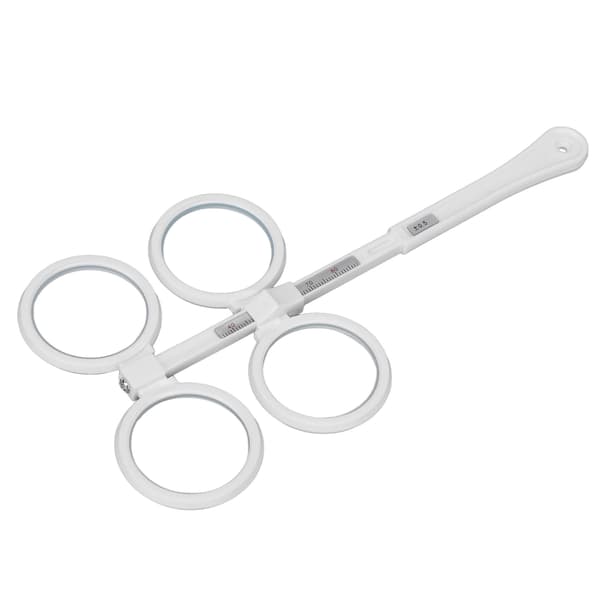 Optisk Flipper Plast Justerbar Optometri Flip Lins Instrument med Synundersökningskort för Amblyopi Vit(±0.5 D. )