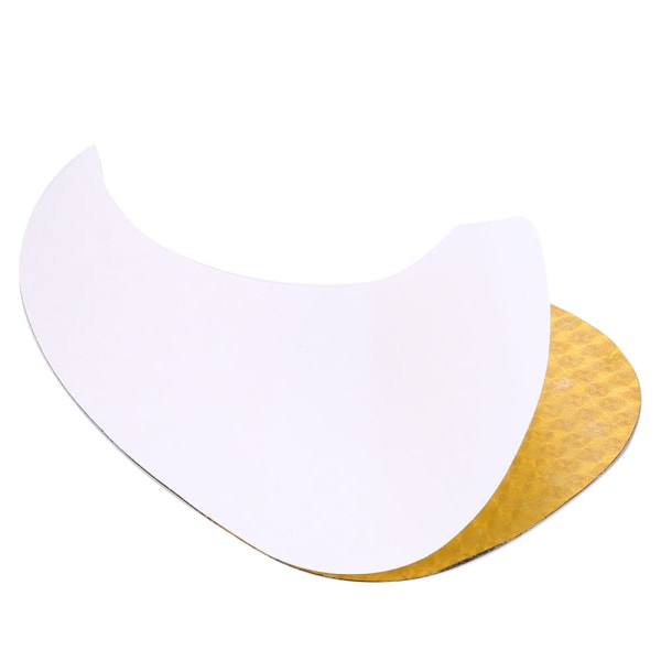 2 stk Kommaform Pickguard Pick Guard-klistremerke for akustisk gitar (Silver Vine)
