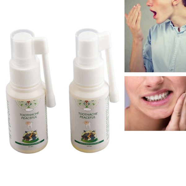 2 kpl X 30 ml suun raikastava suihke Antibakteerinen suihke parantaa suun haavaumia