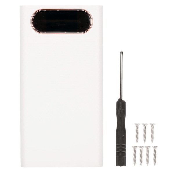 22,5 W Pikalataus DIY Power Bank Box 6x21700 Akkulaturi Ulkokuori Valkoinen Power Bank case