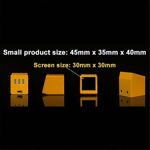 Kompatibel med NerdMiner BitCoin Cryptocurrency Display Aktier, Valutakurs, Pris Tracker Ticker Vejr Tid Clock B