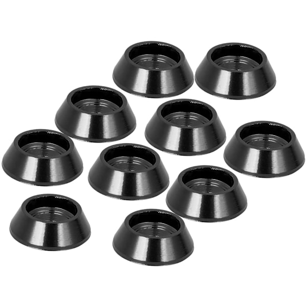 10 stk aluminiumslegeringsskrue Shim Oppgradering Reservedeler Passer for MND90 MN99 MN91 FJ45 (Sort)