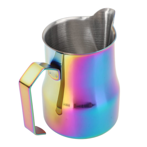 Mælkekande 450ML 304 Rustfrit Stål Skummende Kop Drypfri Kaffe Dampende Kande Farverig