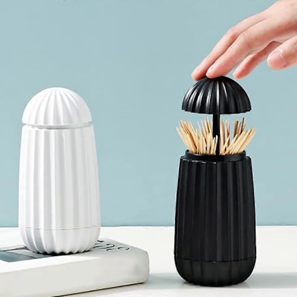 Automatisk Tandpetare Dispenser, Pop Up Tandpetare Dispenser, Automatisk Pop Up Tandpetare Låda, för Kontor, Restauranger, Barer, Kaféer, Hotell, Bröllop (Wh