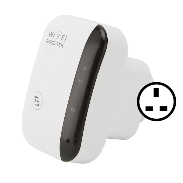 WiFi-räckviddsförlängare, höghastighetsstabil plug and play, bärbar liten WiFi-signalförstärkare 100-240VUK-kontakt