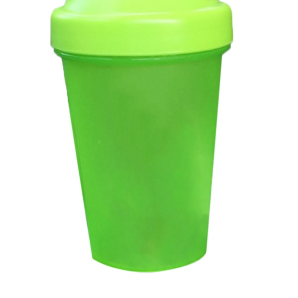 Proteinpulver Shaker Cup PP Shaker Flaske med Rustfrit Stålkugle til Blanding 500mlGrøn