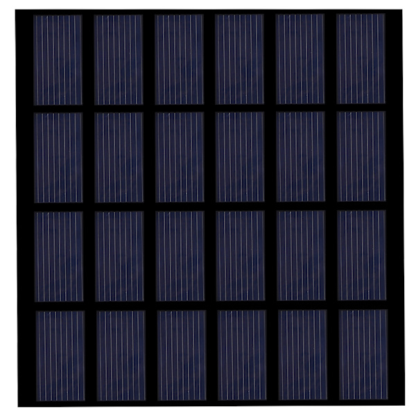1.5W 6V Mini Polysilicon Solcellepanel PET Laminert Brett DIY Batterilader for Utendørs