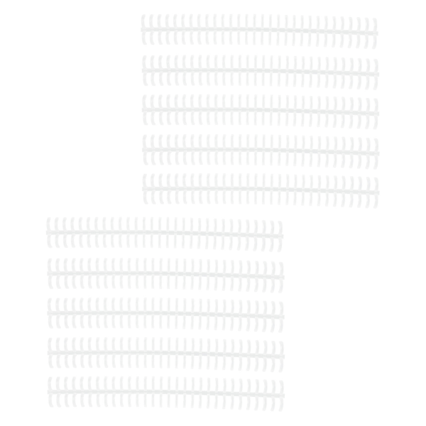 10 st bindande ryggar spiraler spolar kammar 30 hål plastlist för lösblad 1/2 tum diameter transparent