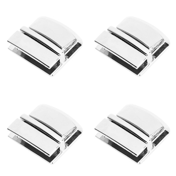 4 stk. veskelås i sølv, veskelås med tommelfingerlås, spenner, veskelås i metall for DIY-håndverk