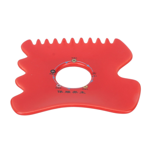 Skin Gua Sha Board Förbättra cirkulationen Olika kanter Keramisk skrapbräda för benrygg