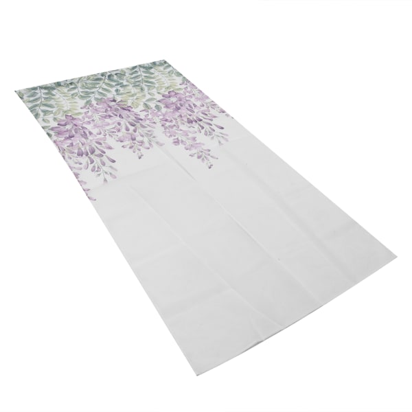 Gardin Wisteria Blommönster Gaze Gardiner Broderade fönsterskärm för sovrum och vardagsrum