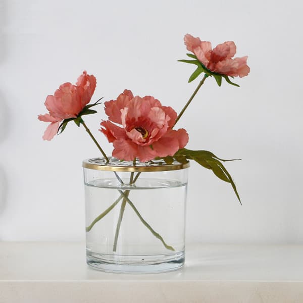 Blomsterindsats Låg Metalgitter til borddekoration 15,2 cm diameter